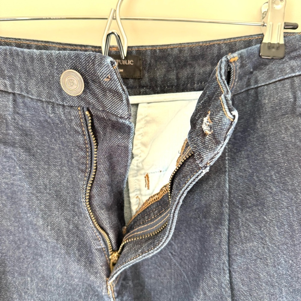 Banana Republic Luxe Mid Rise Straight Jeans Dark Wash - Picture 5 of 14